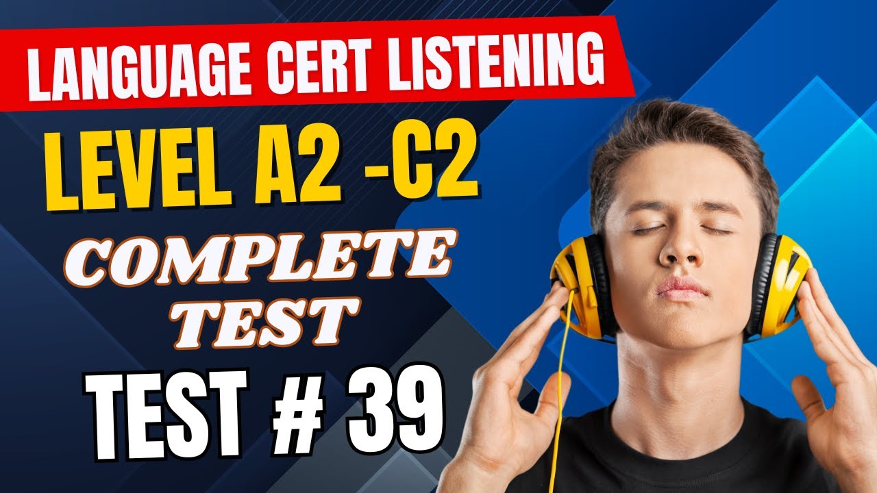 SELT B2 Listening Test 02 | Language Cert Esol Examination | SELT B2 Level Listening Test
