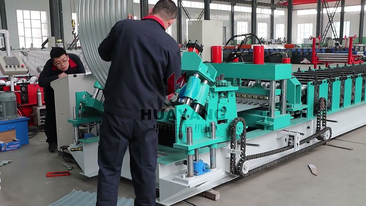Galvanized Water Tank Fish Pone Silo Corrugated Sheet Roll Forming Machine Zimbabwe