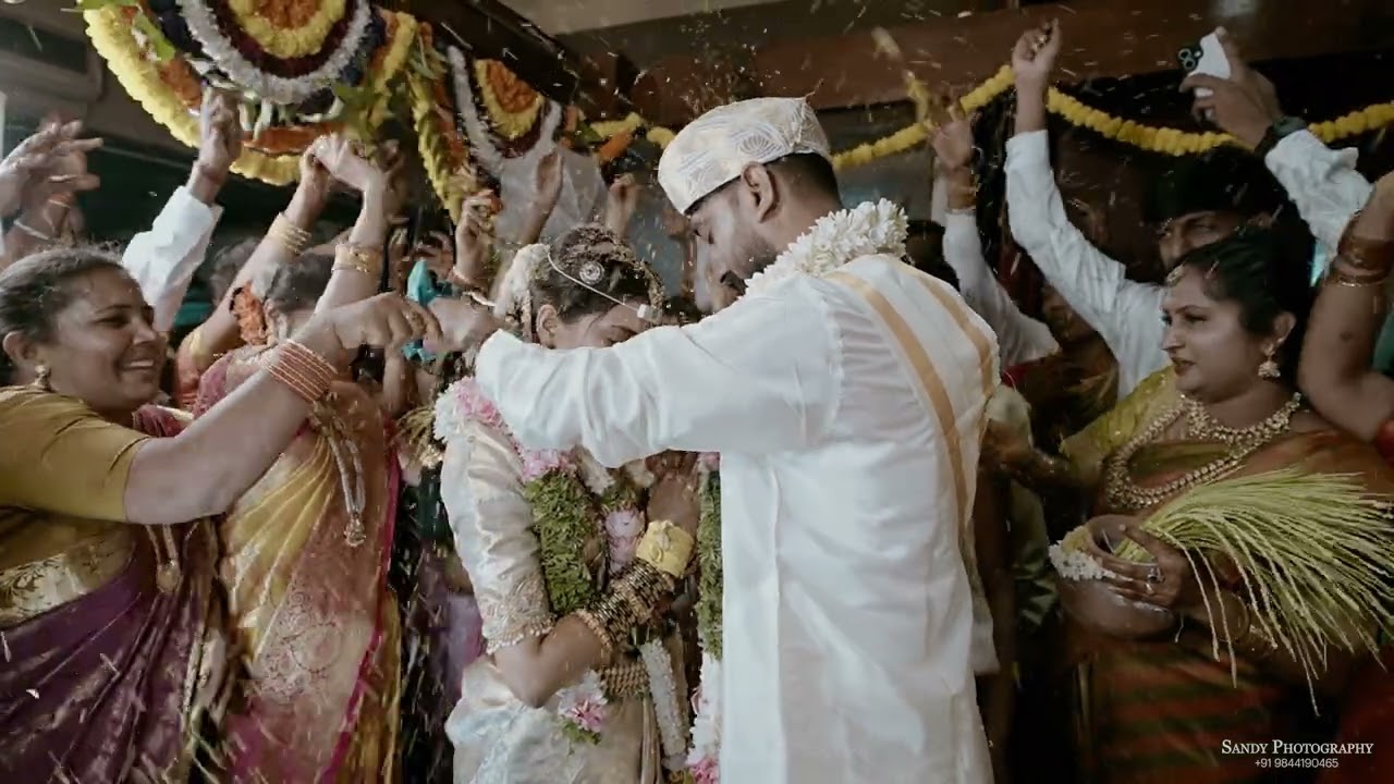 Manju.V Weds Ranjitha.S Iskcon Temple beautiful couple wedding highlights@sendilsandy6553 