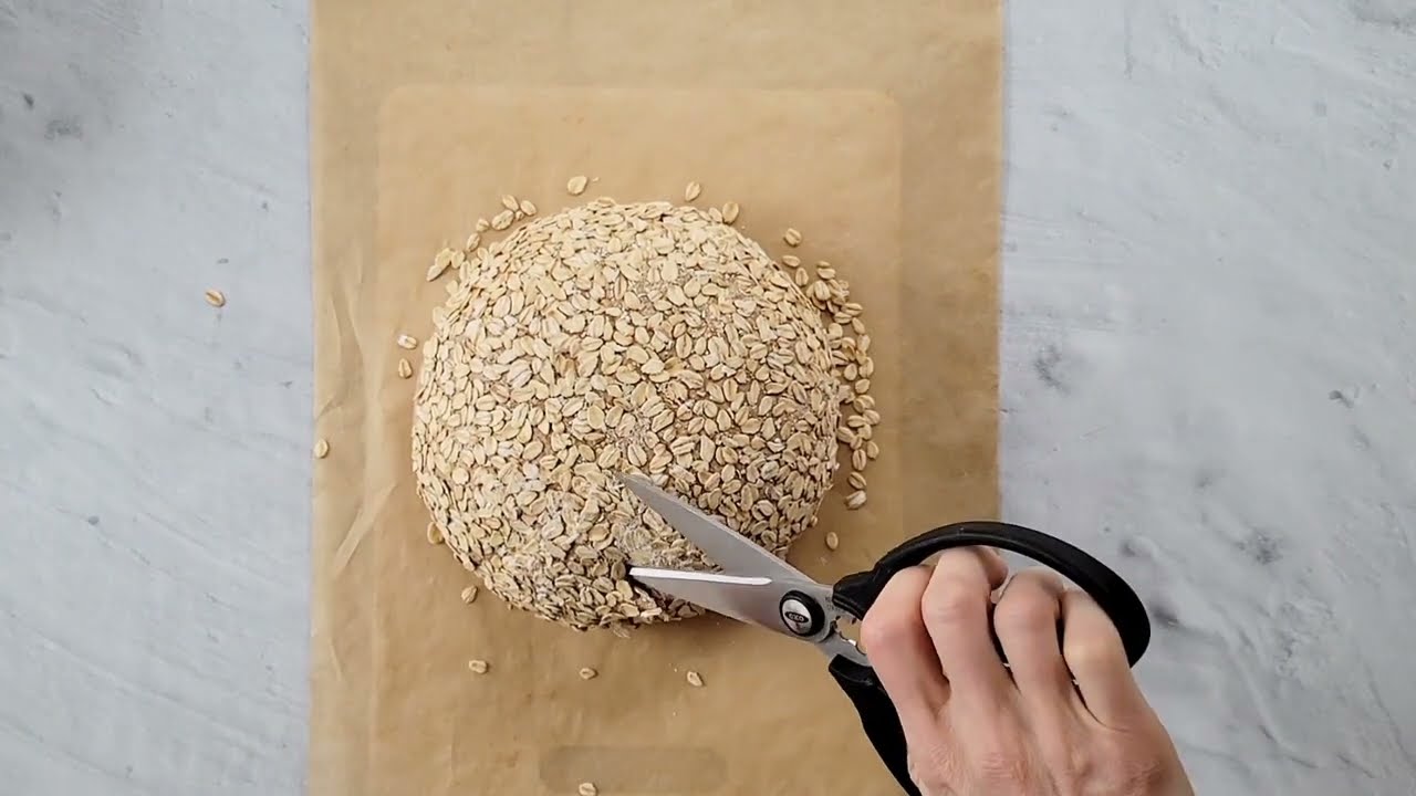 Scissor-Scoring Dough (Maple Oat and Wheat Sourdough)