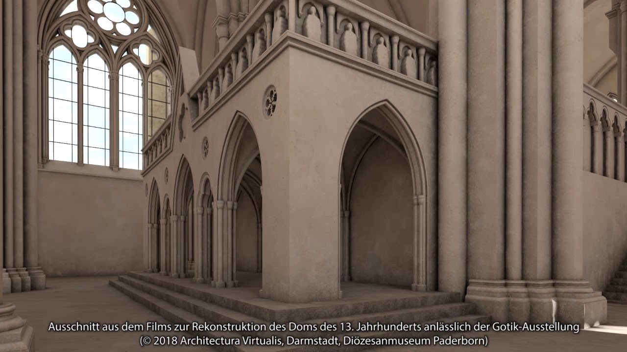 Digitale Rekonstruktion des Lettners im Paderborner Dom