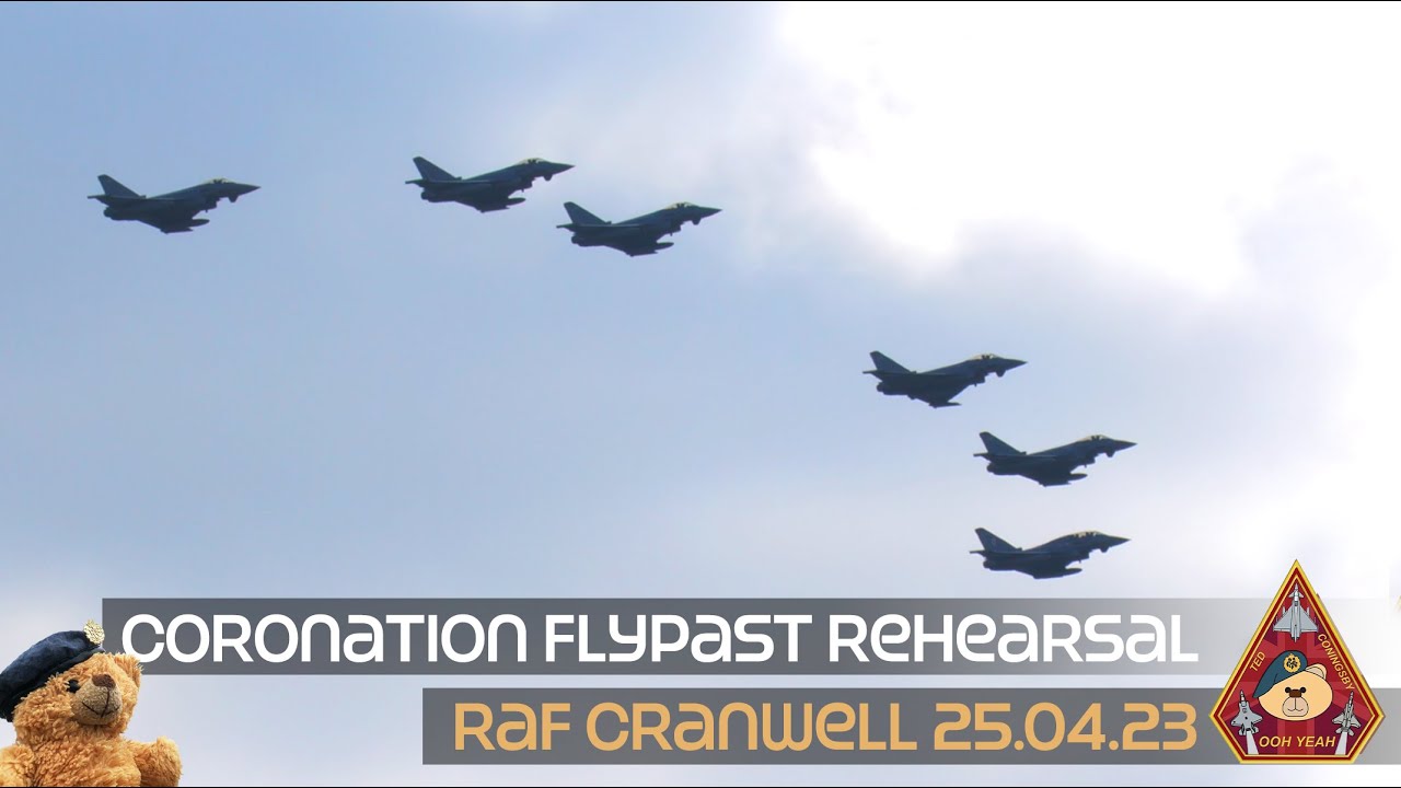 FLYPAST: KING CHARLES III CORONATION FLYPAST REHEARSAL RAF COLLEGE CRANWELL  [4K] 25.04.23