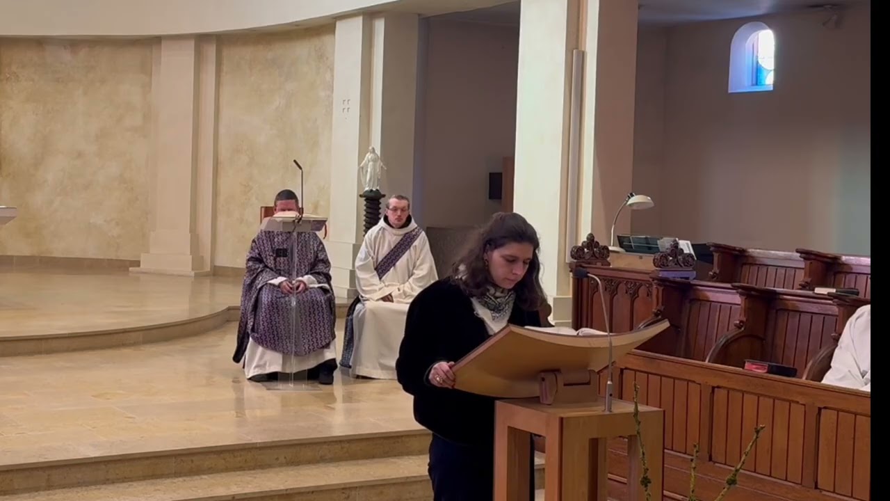 Abbaye Saint Martin de Ligugé - Messe du 22 février 2026