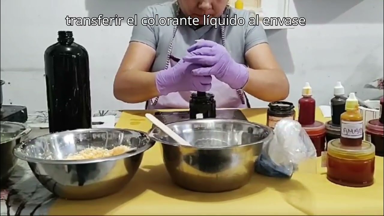 EL SECRETO de como transformar colorante en polvo para velas en liquido y colorear cera nieve