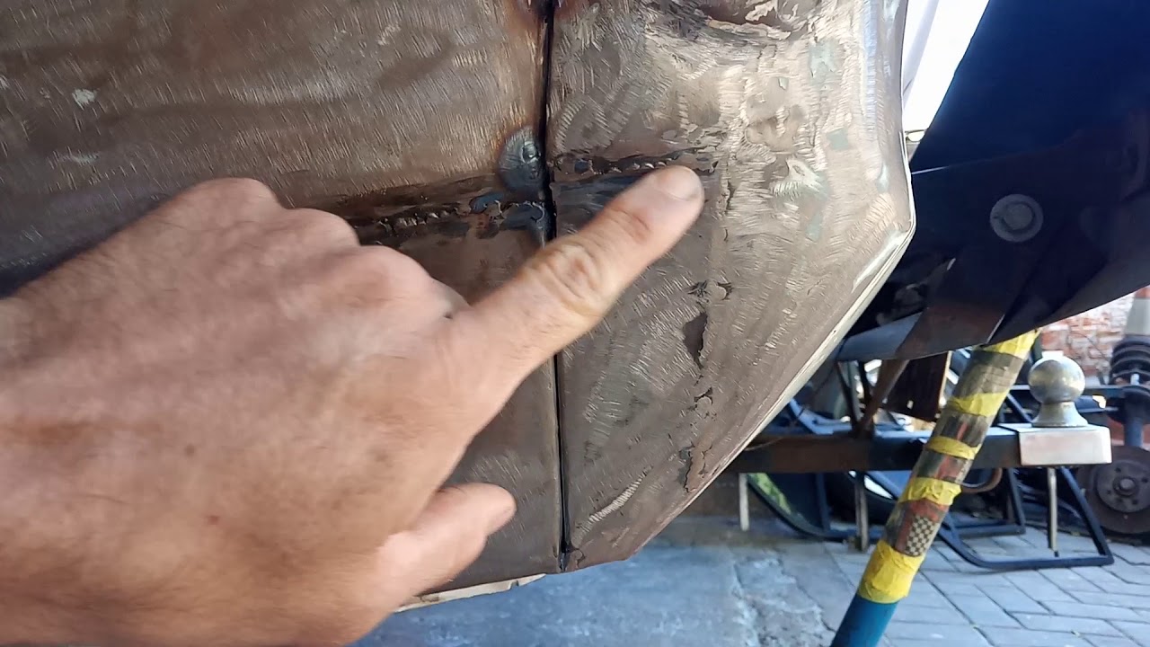 Remendo de solda Mig finalizado