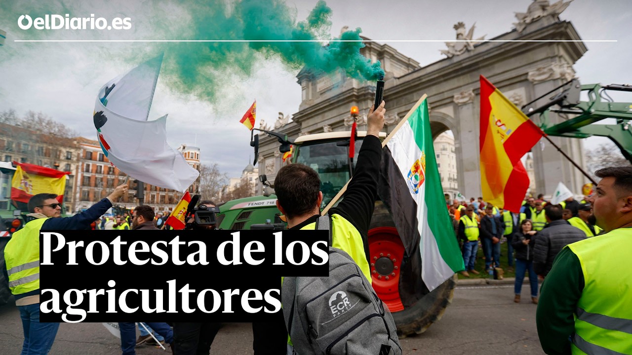 Los tractores vuelven a Madrid en una nueva protesta de los agricultores