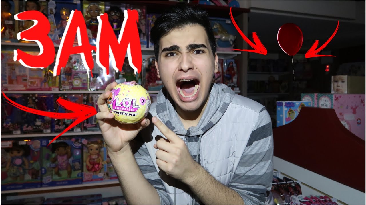 NUNCA ABRA BONECA LOL SURPRESA ÁS 3:00 HORAS DA MANHÃ NA LOJA DE BRINQUEDOS