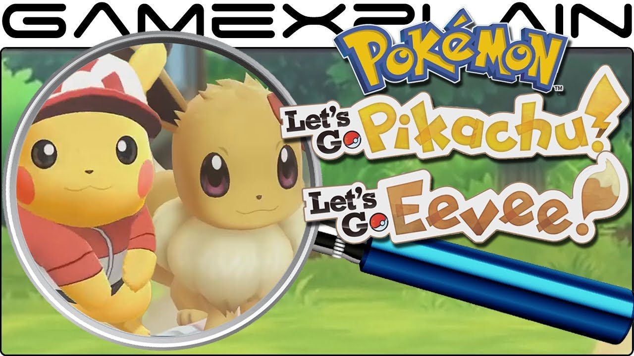 Pokémon Let's Go Pikachu & Eevee ANALYSIS -  Reveal Trailer (Secrets & Hidden Details)