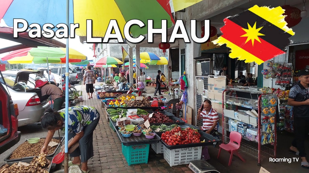 Sarawak Sri Aman PASAR LACHAU Terkini📢PitStop lunch & pergi tamu⭐️Bumi Kenyalang✨️