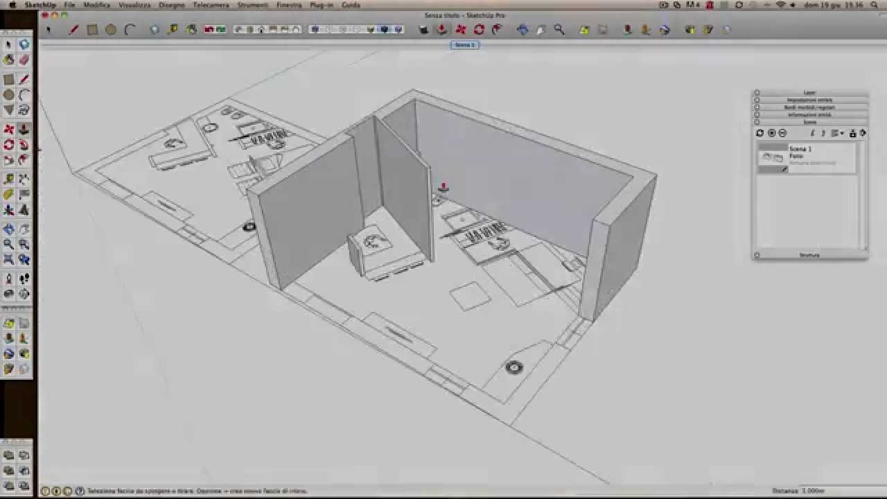 SKetchUp 8, importare file DWG  e scalare il modello.