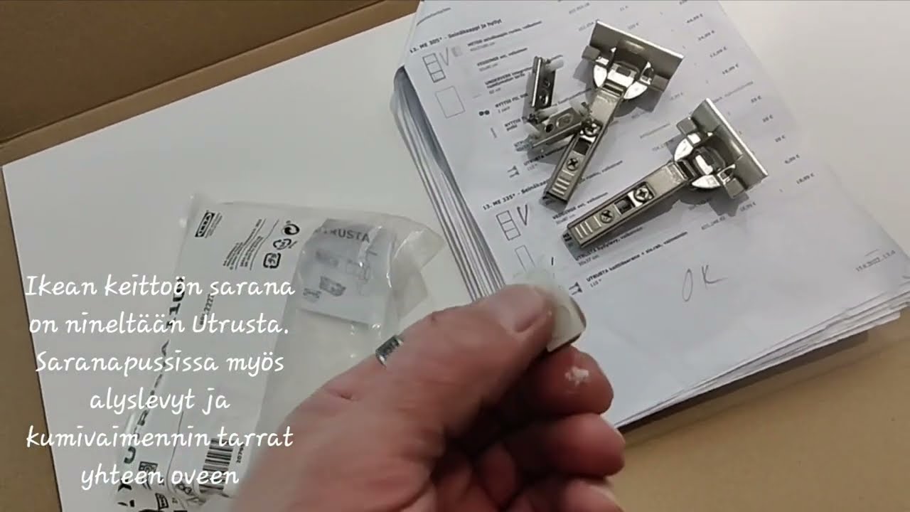 Ikean saranat ja aluslevyt asennusohje