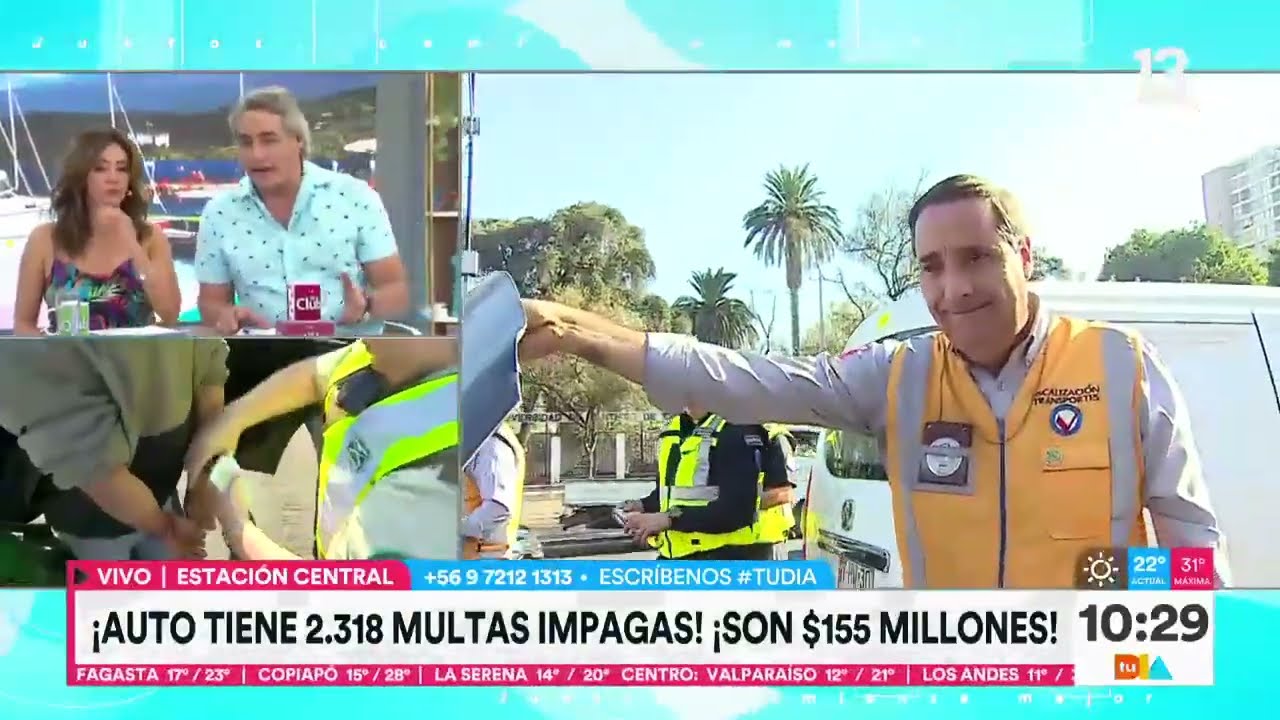Automovilista ten&iacute;a 2.300 multas impagas | Tu D&iacute;a | Canal 13