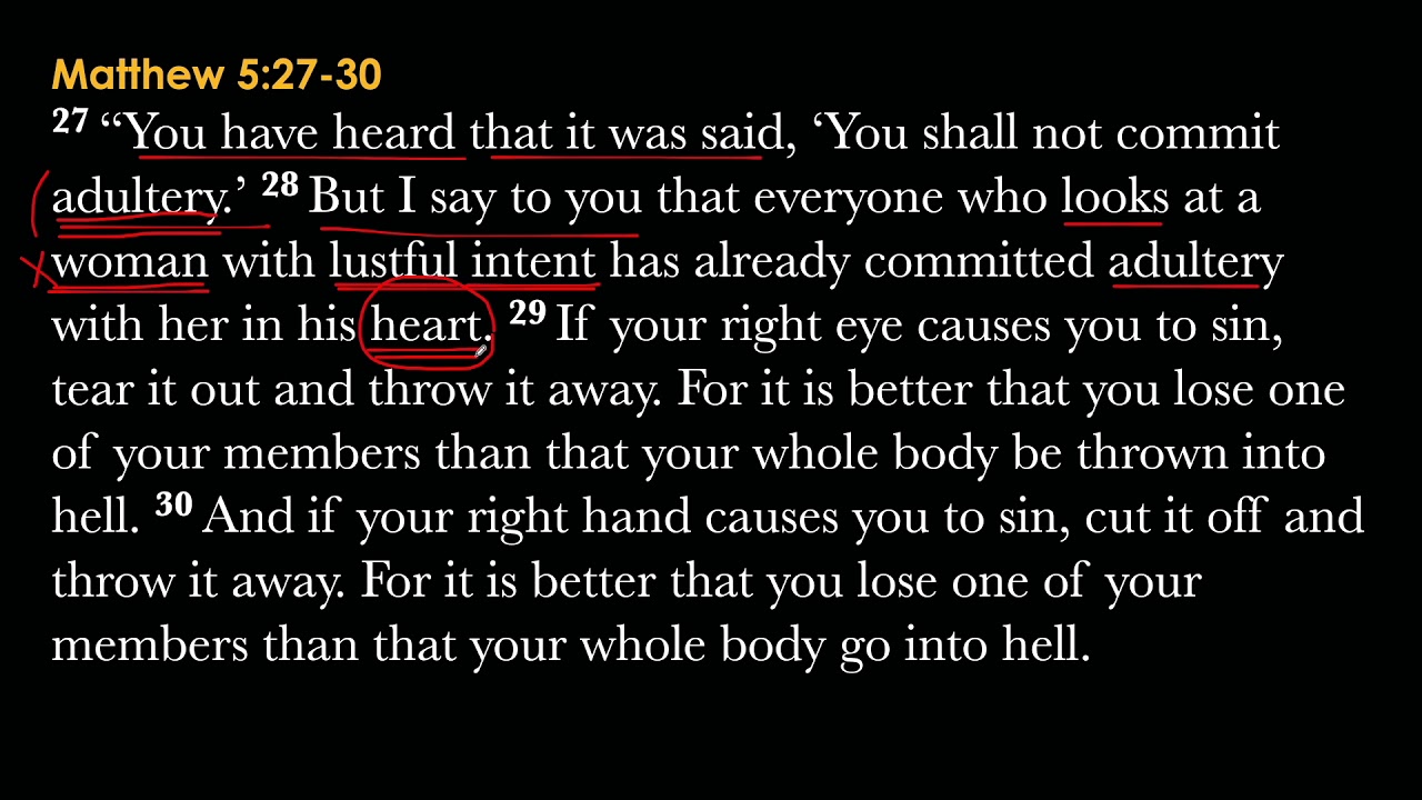 Matthew 5:27-30
