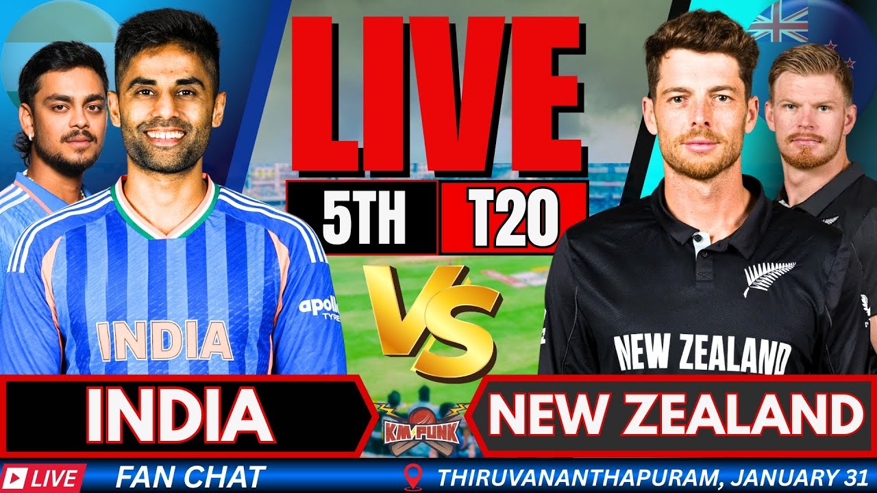 IND vs NZ Live: India vs New Zealand LIVE 5th T20 | Live match score & Hindi Commentary #indvsnz