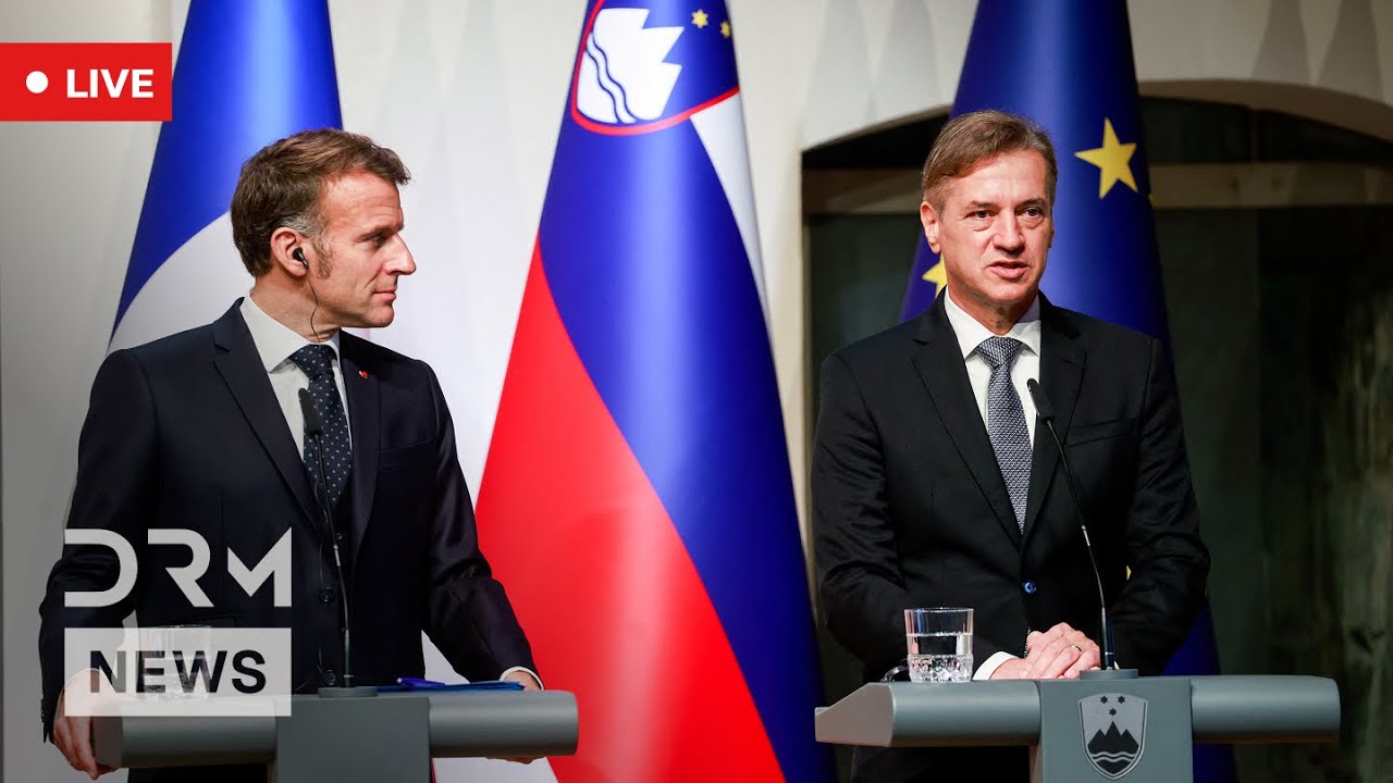 LIVE: Emmanuel Macron and Robert Golob Hold Joint Press Conference in Ljubljana | AC1B
