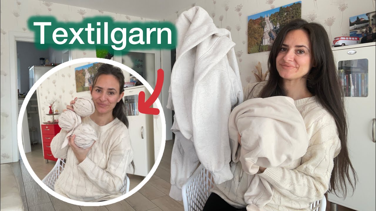 Textilgarn aus Pullover selber herstellen 🧶Super einfach 