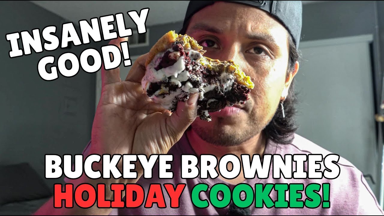 BUCKEYE BROWNIES MUKBANG (HOLIDAY COOKIES 2025)