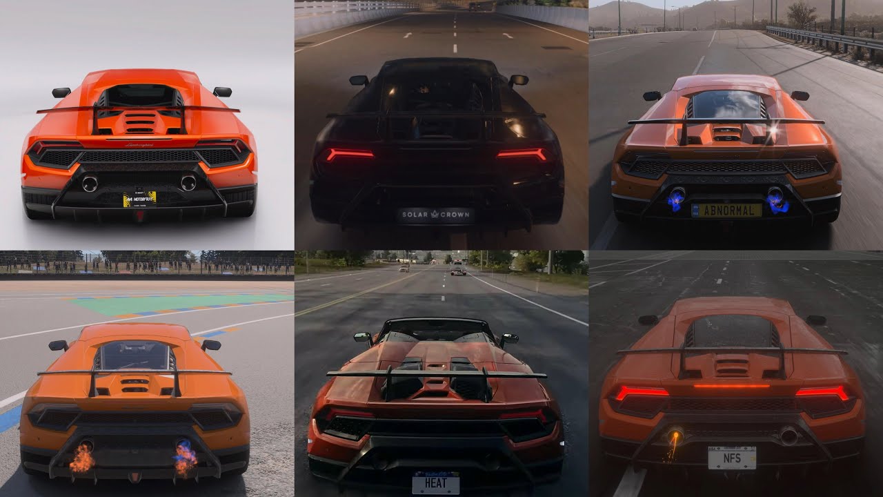 LAMBORGHINI HURACAN PERFORMANTE COMPARISON | FH5 VS NFSU VS NFS HEAT VS TDUC VS TCM VS FM8 |
