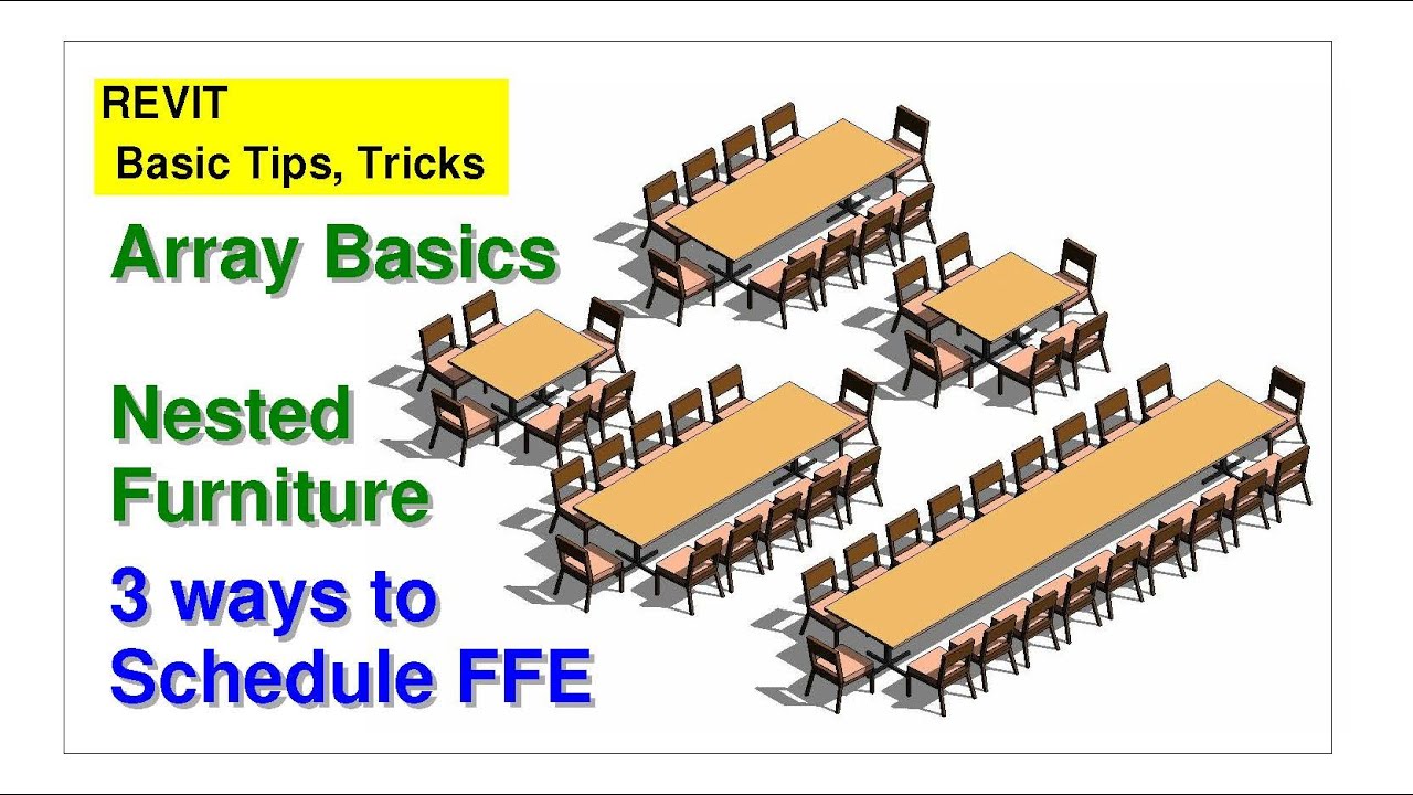 Straight Array & 3 ways to Schedule Furniture