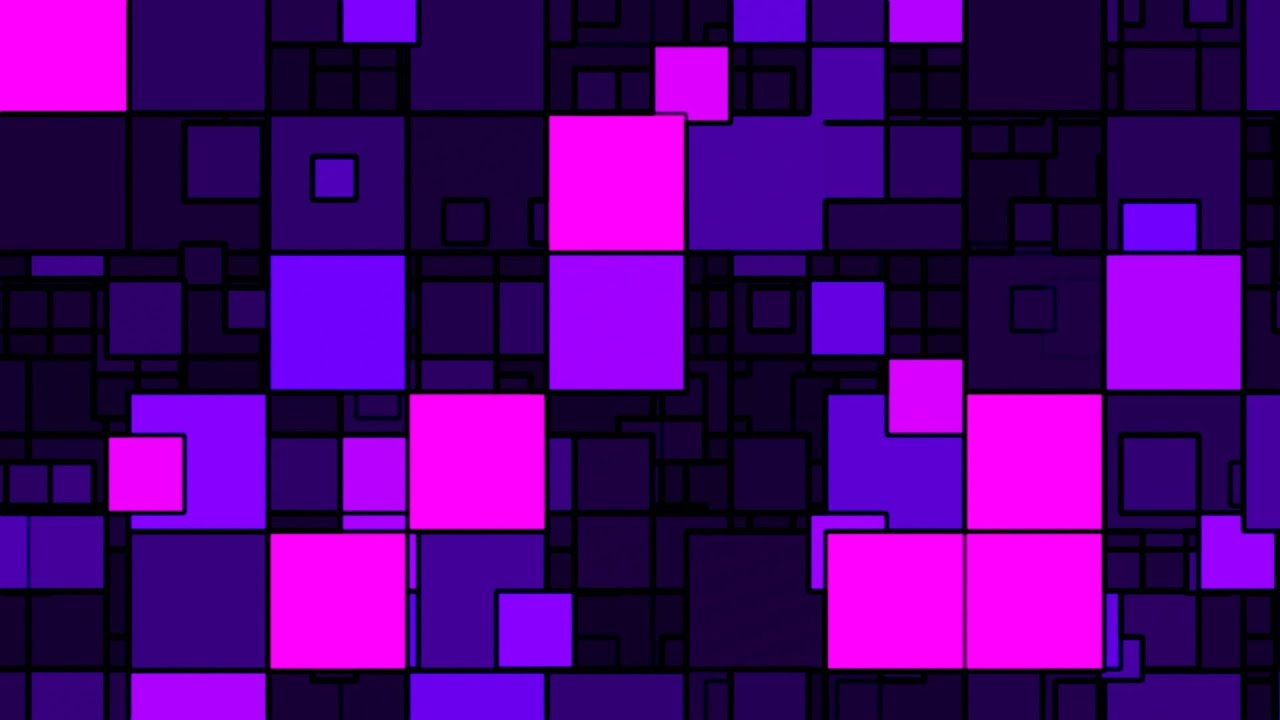 Modern Minimalist Purple and Pink Square Shapes Overlapping Design 4K Moving Wallpaper Background