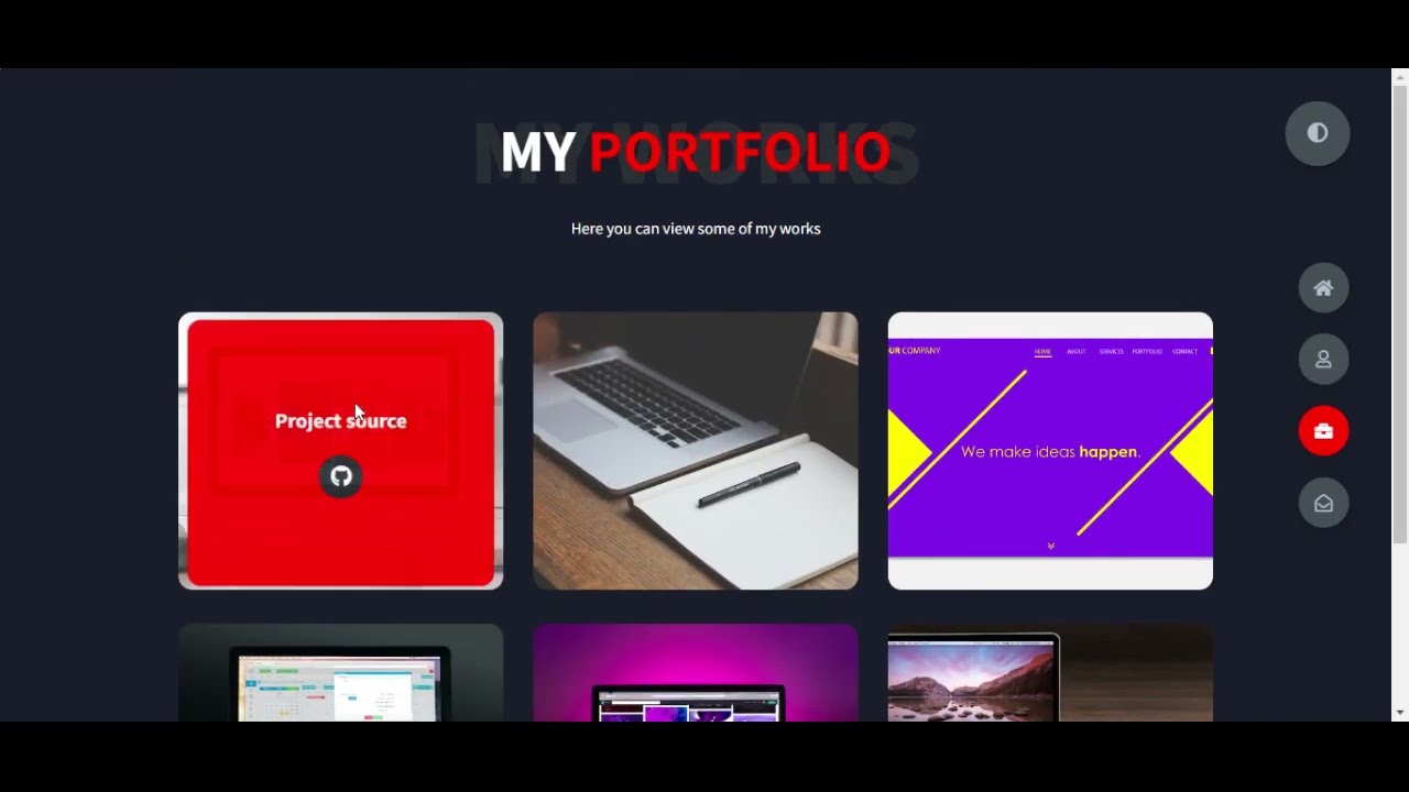 Web Developer portfolio project