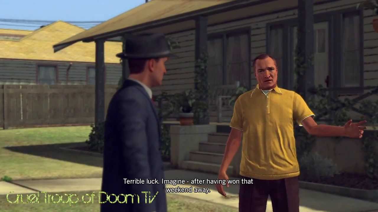 L.A. Noire: Идеальный допрос — Дадли Форман у себя дома [Дело на Елисейских полях]