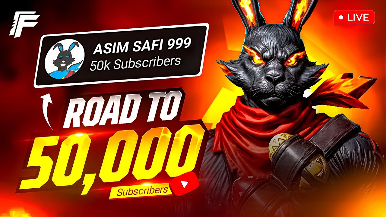 Asimsafi999 Live 🔥 | CS Rank Push 😱 | Road to 50K Subscribers 🚀 | Free Fire Live |