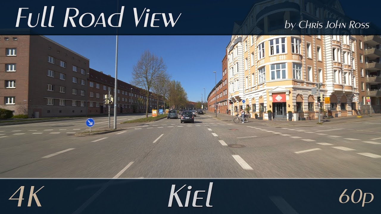 Kiel, Germany: Südfriedhof, Schreventeich - Westring - 4K (2160p/60p) Ultra HD