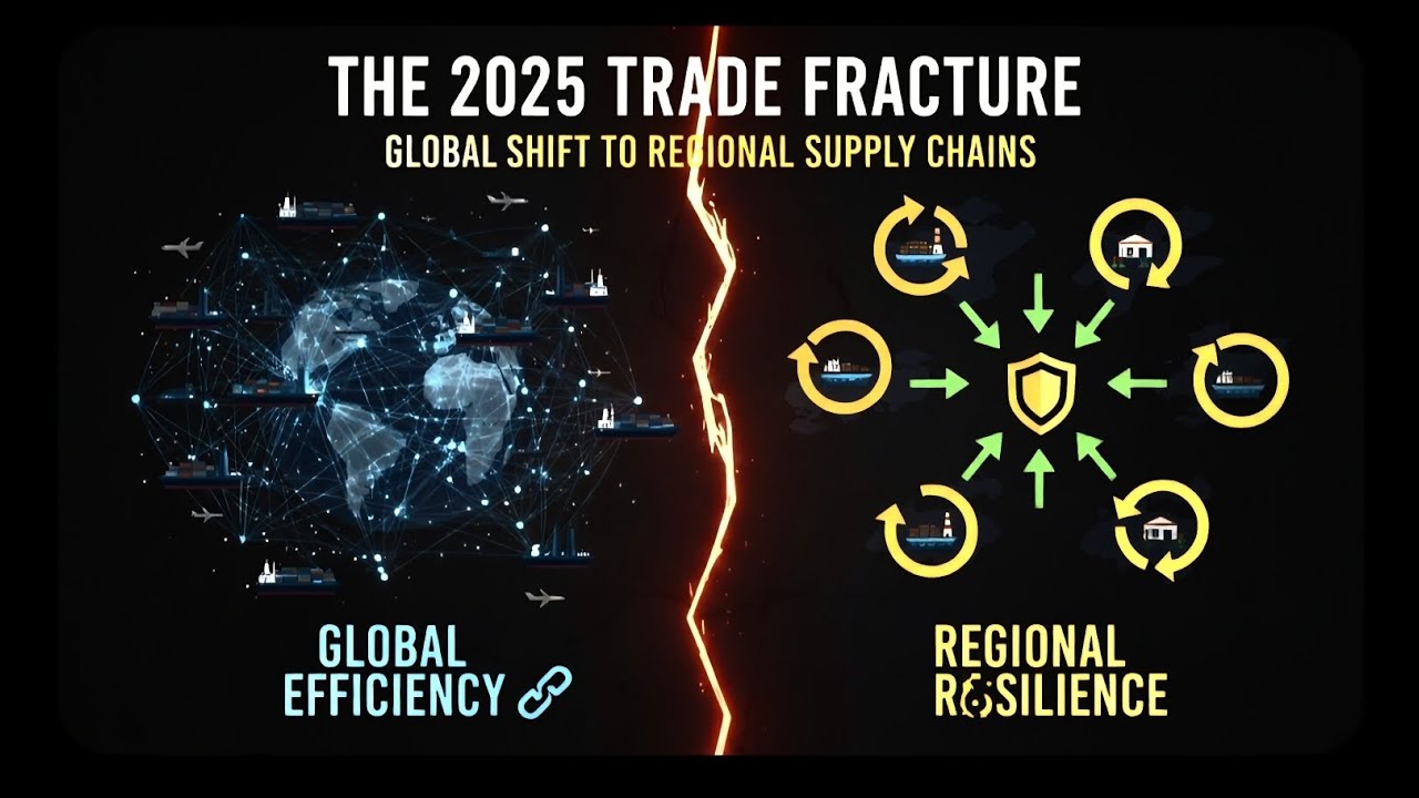 The 2025 Trade Fracture: Analyzing the Shift from Global Efficiency to Regional Resilience