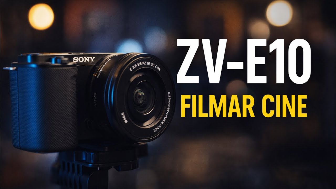 ¿Se puede filmar CINE con la Sony ZV-E10?