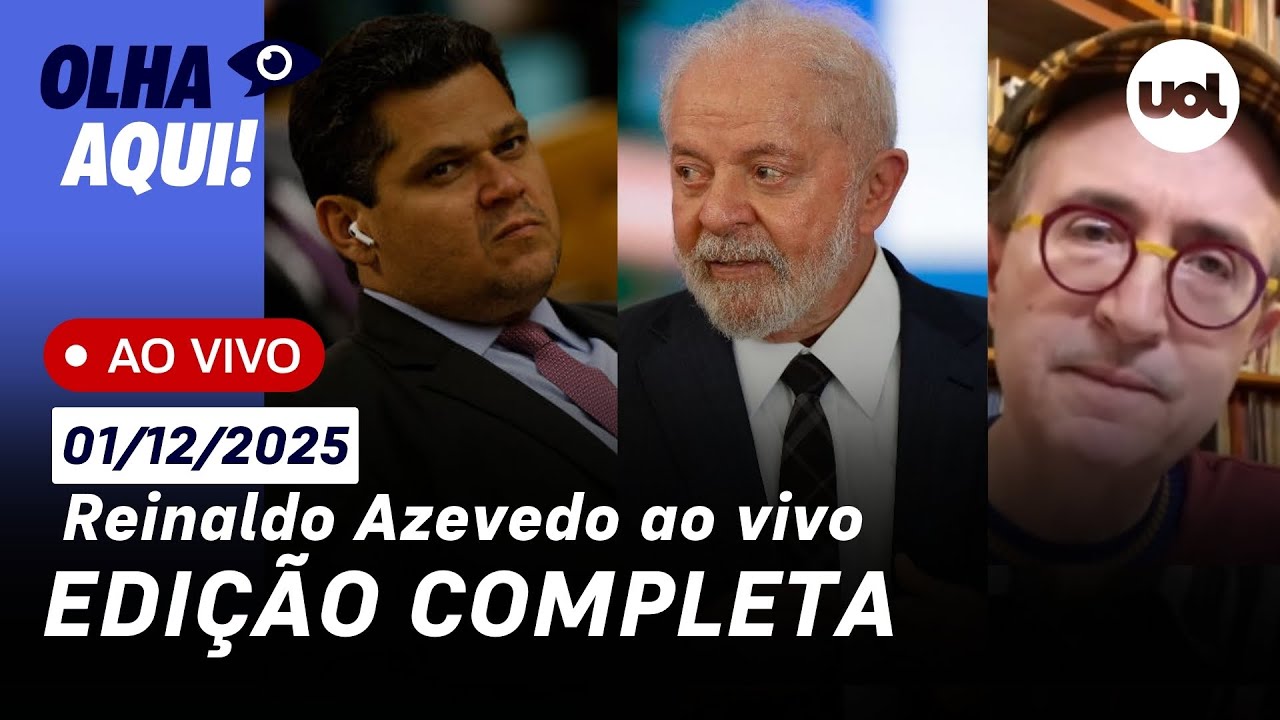 Reinaldo ao vivo: Alcolumbre X Lula; Tarc&iacute;sio, 'o macaco Ti&atilde;o', em campanha; escola exalta morte e+