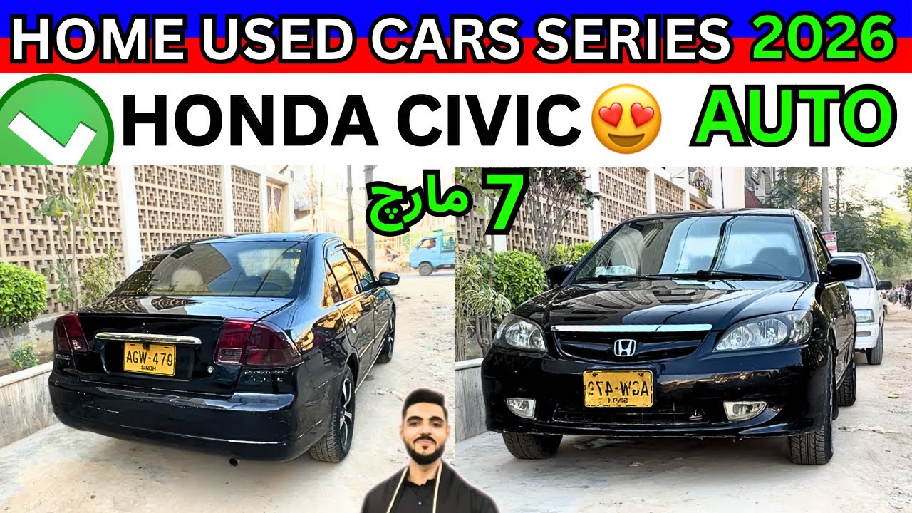 HOME USED CARS SERIES | Honda Civic Auto 7 March 2026 #cars #automobile #carlifestyle 