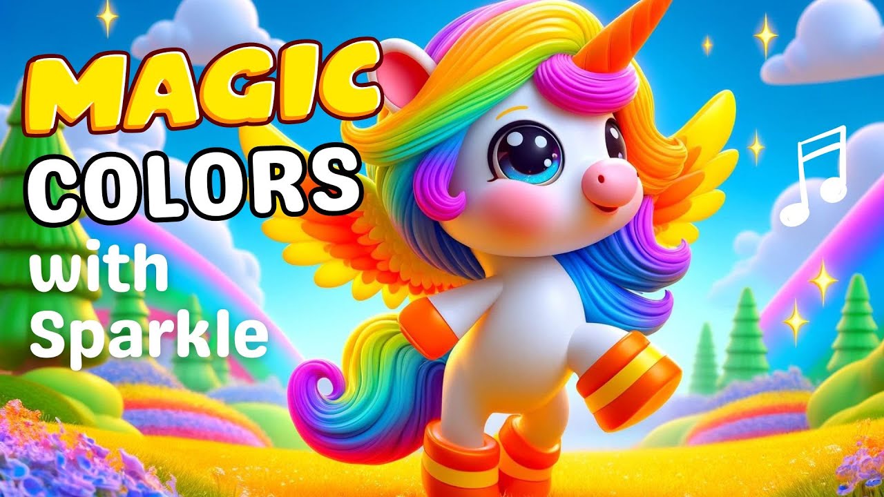 Magic Colors with Sparkle the Unicorn - Fun and Educational Kids Song!