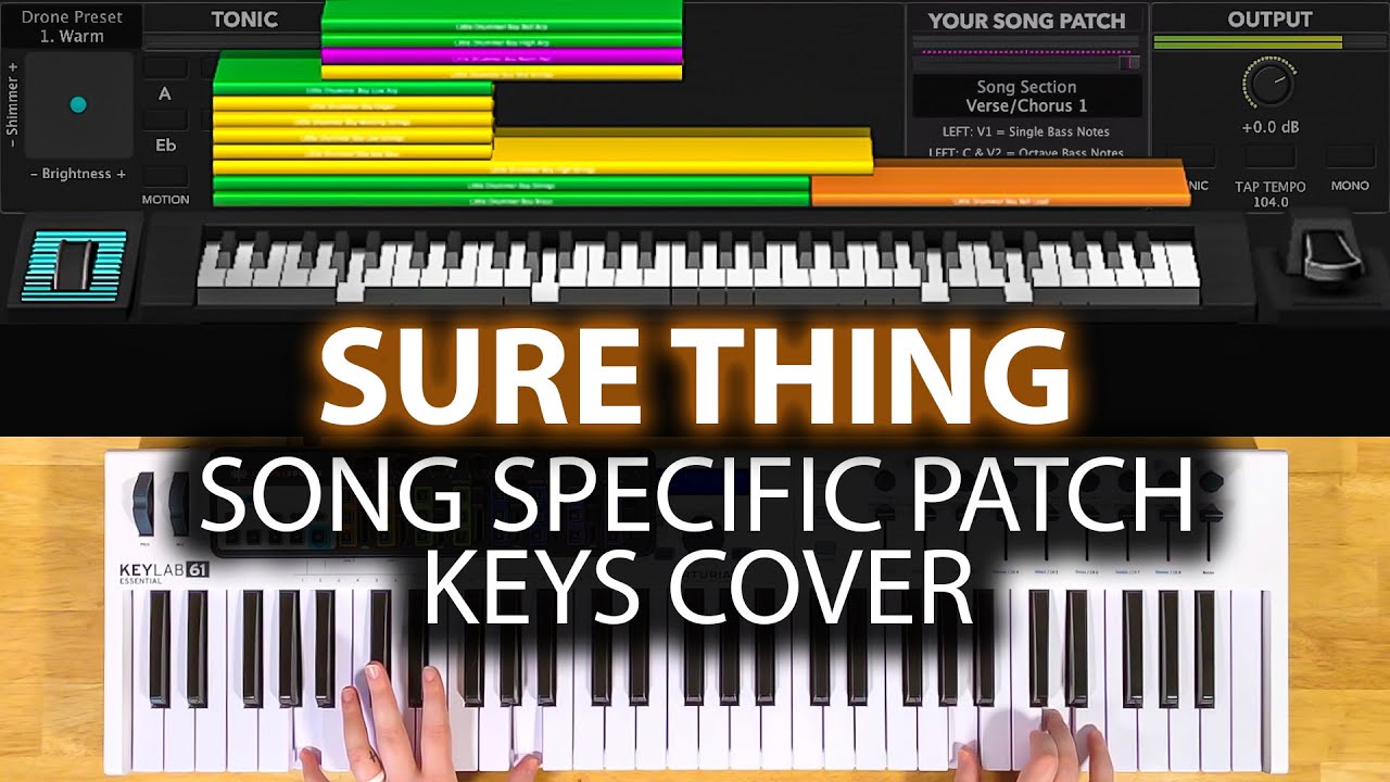 Sure Thing MainStage patch keyboard cover- Hillsong United