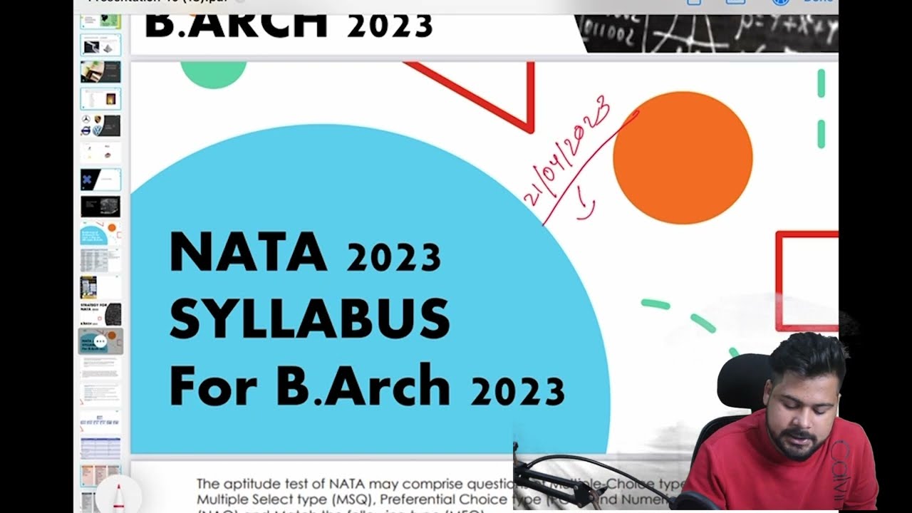🔥Detail syllabus for NATA -2023 ||B.Arch 2023 || NATA  2023 #nata2023