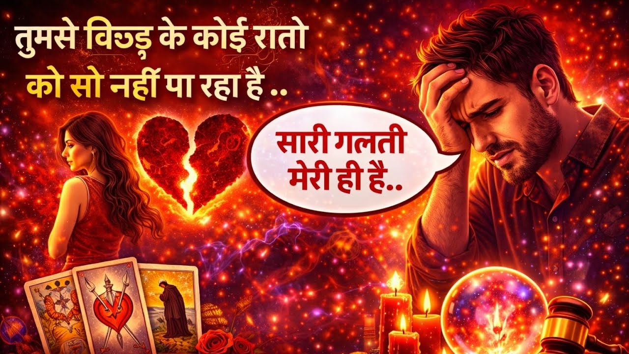 💔😰🙏💯तुमसे बिछड़ कर कोई रातों को सो नहीं पा रहा है 😭😭 सारी गलती मेरी है जान ,#bhagwatitarot