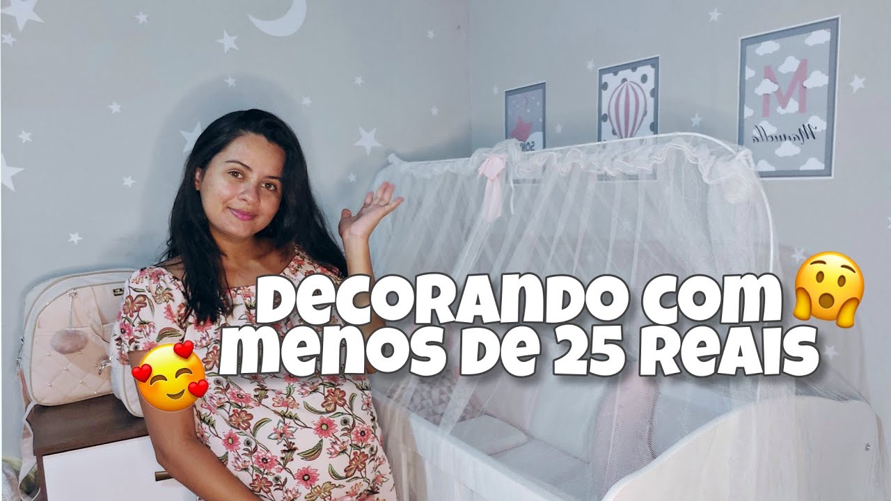 DECORAÇÃO GASTANDO POUCO no CANTINHO da BEBÊ| QUARTO COMPARTILHADO!!