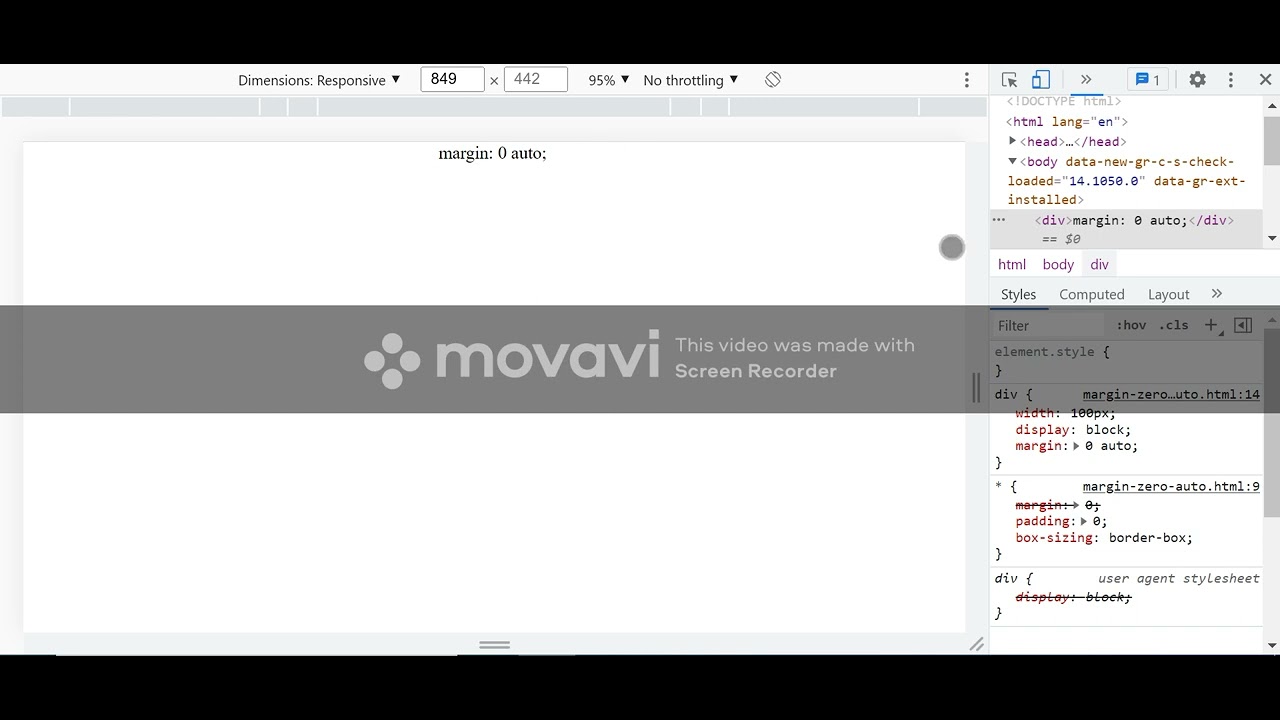margin auto 0