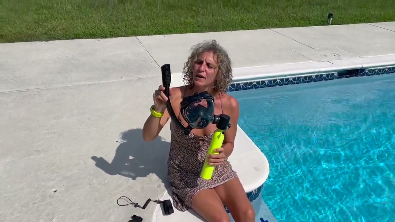 How to Use Houvan Mini Scuba Tank with Snorkel Mask