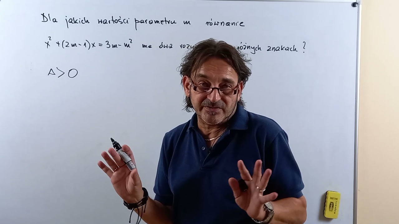 Równania kwadratowe z parametrem cz 1