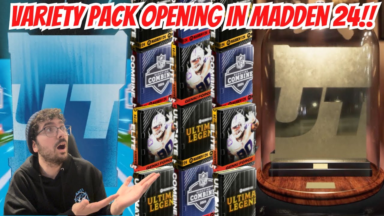 VARIETY PACK OPENING IN MADDEN 24!! ULTIMATE LEGEND, GENKI FORCE, & COMBINE...