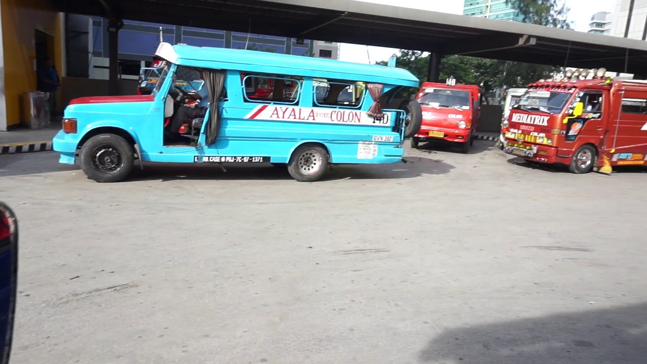 Jeepney ride front seat cebu philippines