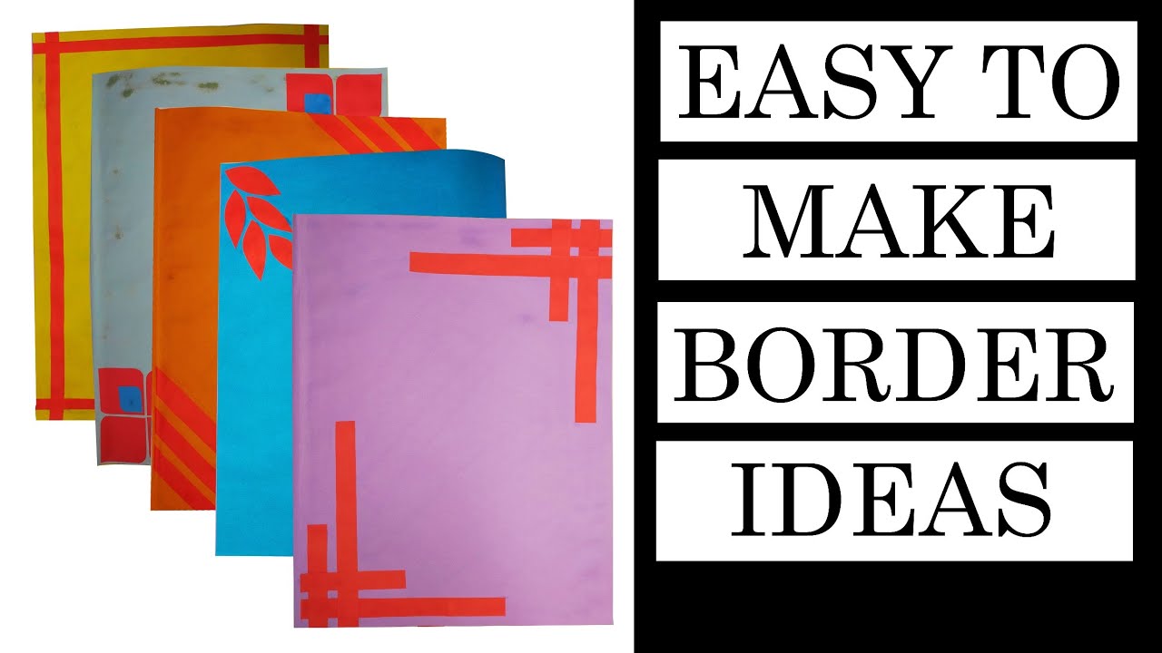 SIMPLE AND EASY SCRAPBOOK DESIGNS | BORDER IDEAS | Crafts and DIYs