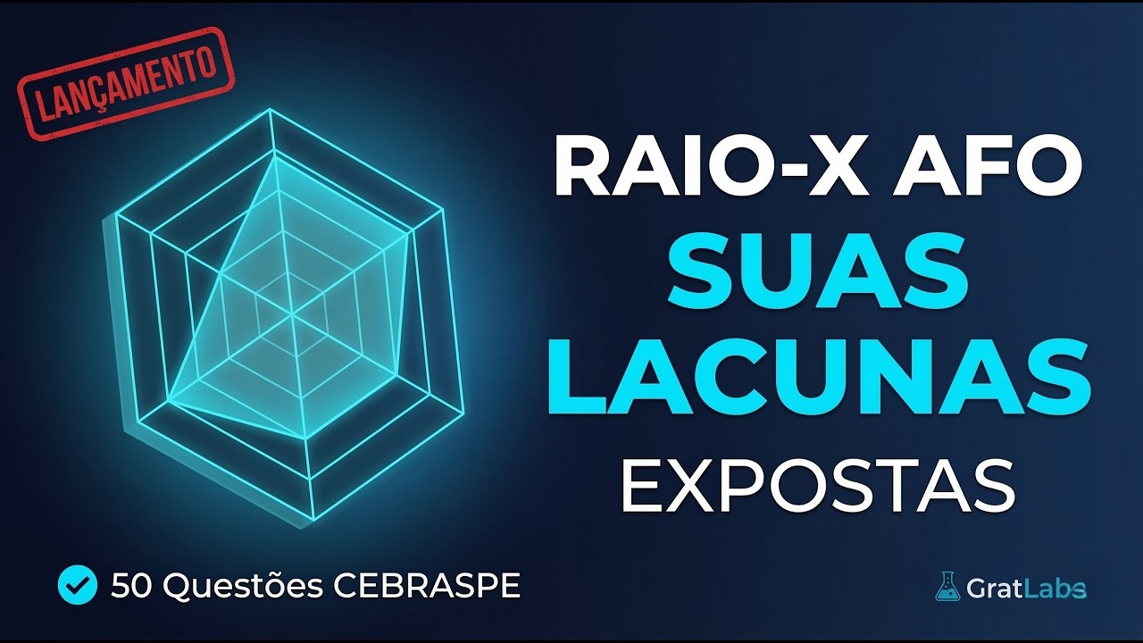 Você NÃO sabe onde está errando em AFO. Esse simulador mostra. | Raio-X CEBRASPE