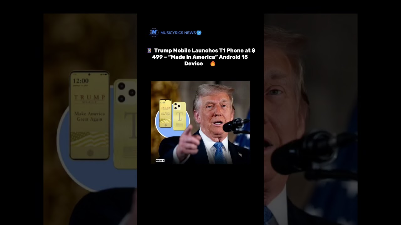 📱 Trump Mobile Launches T1 Phone at $499 – “Made in America” Android 15 Device 🇺🇸🔥 