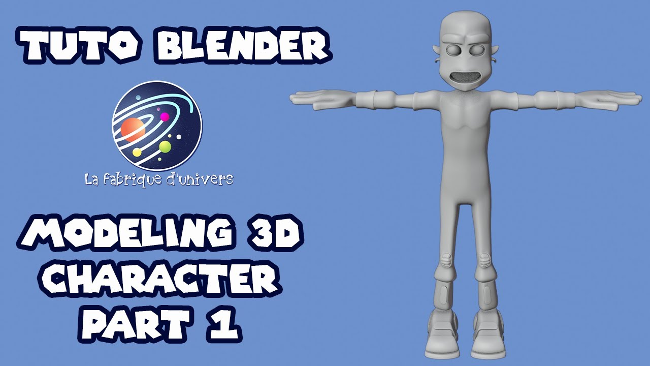 tuto Blender 3D FR n°7 : Modeling Personnage 1/5 Bases du corps #blendertutorial