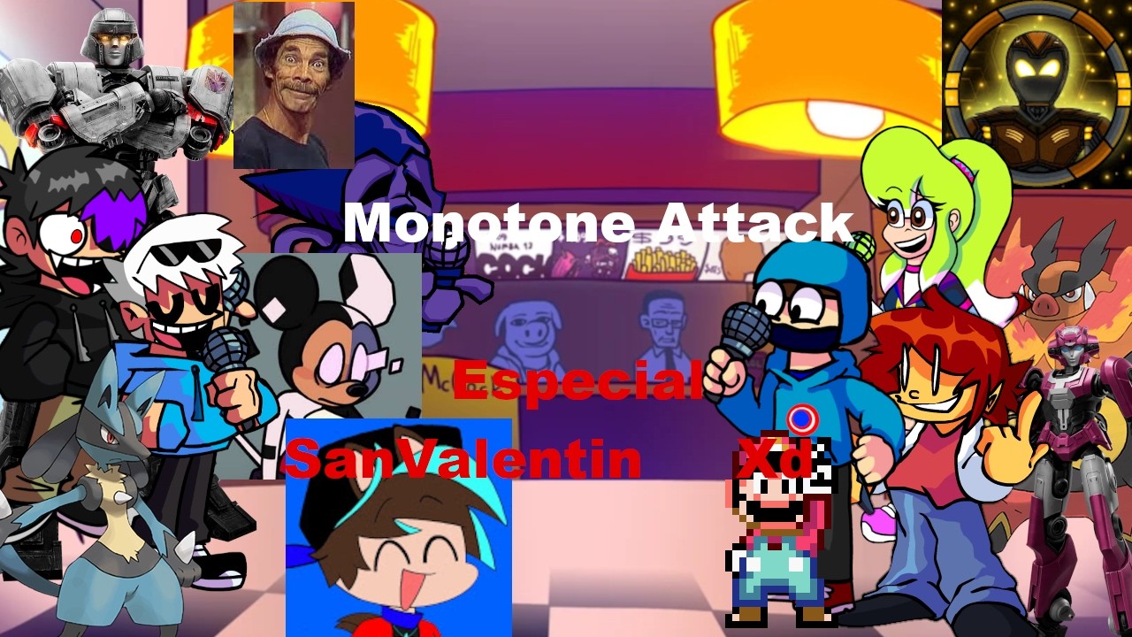 Monotone Attack Pero Cada Turno Alguien Distinto Canta (Especial 14 de febrero) 