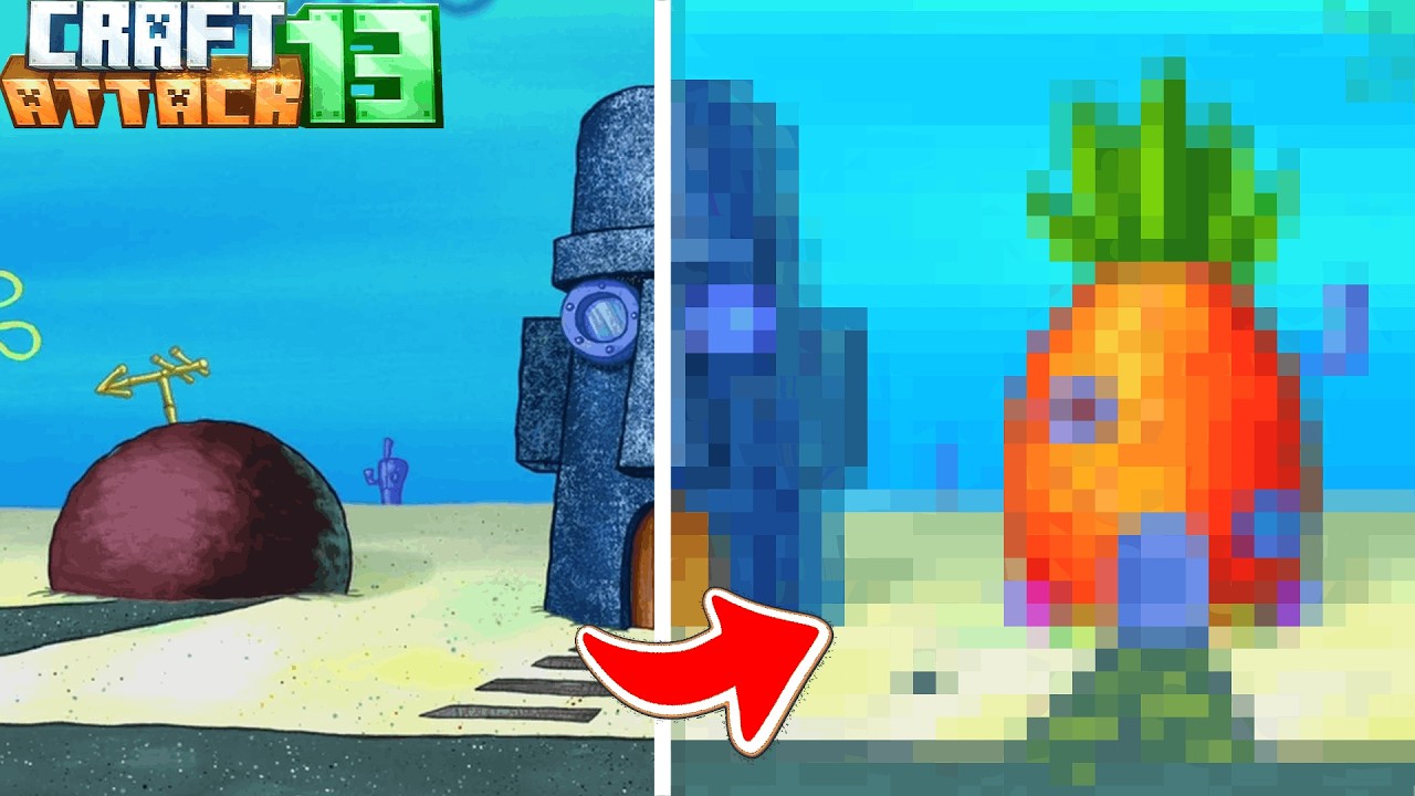 😍🔥ICH HABE BIKINI BOTTOM in MINECRAFT NACHGEBAUT!
