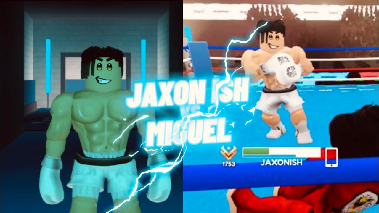 Jaxon ish vs Miguel full fight boxing beta Roblox (tournament)