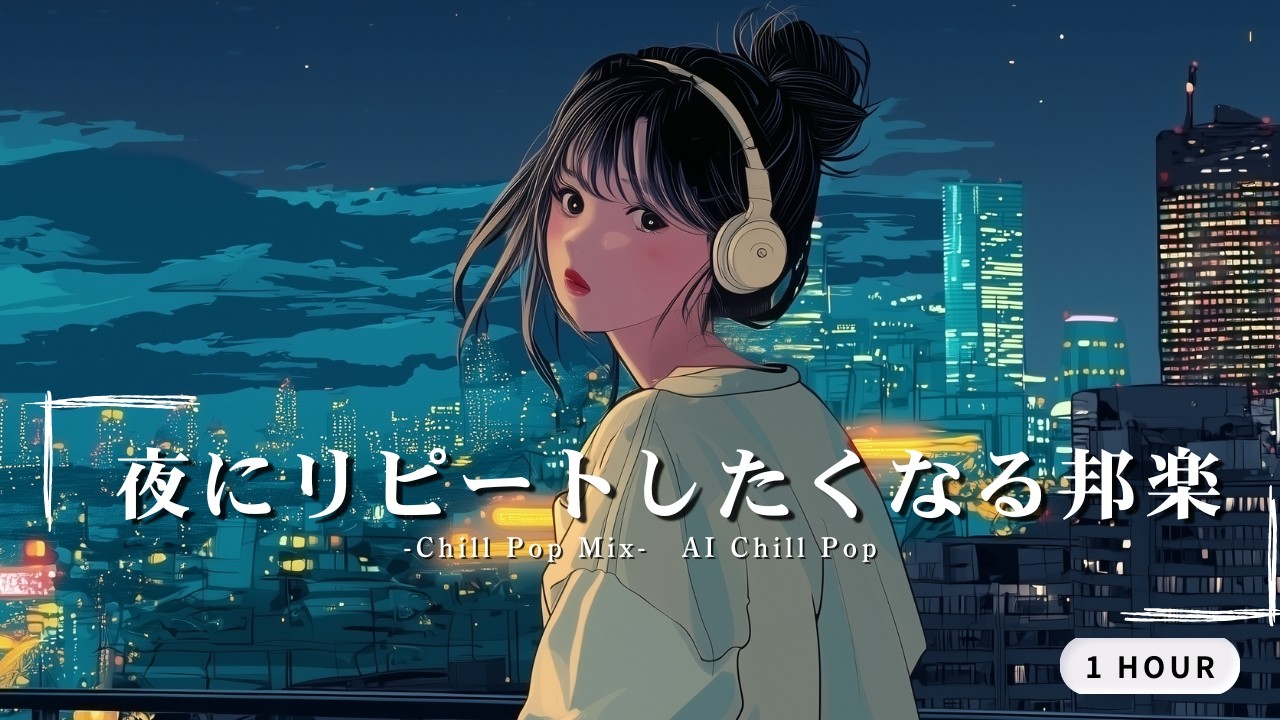 夜にリピートしたくなる邦楽 – Chill Pop × Lo-fi東京ネオンに溶ける1 Hour Mix【邦楽Playlist】【TOKYO CHILL POP MUSIC】